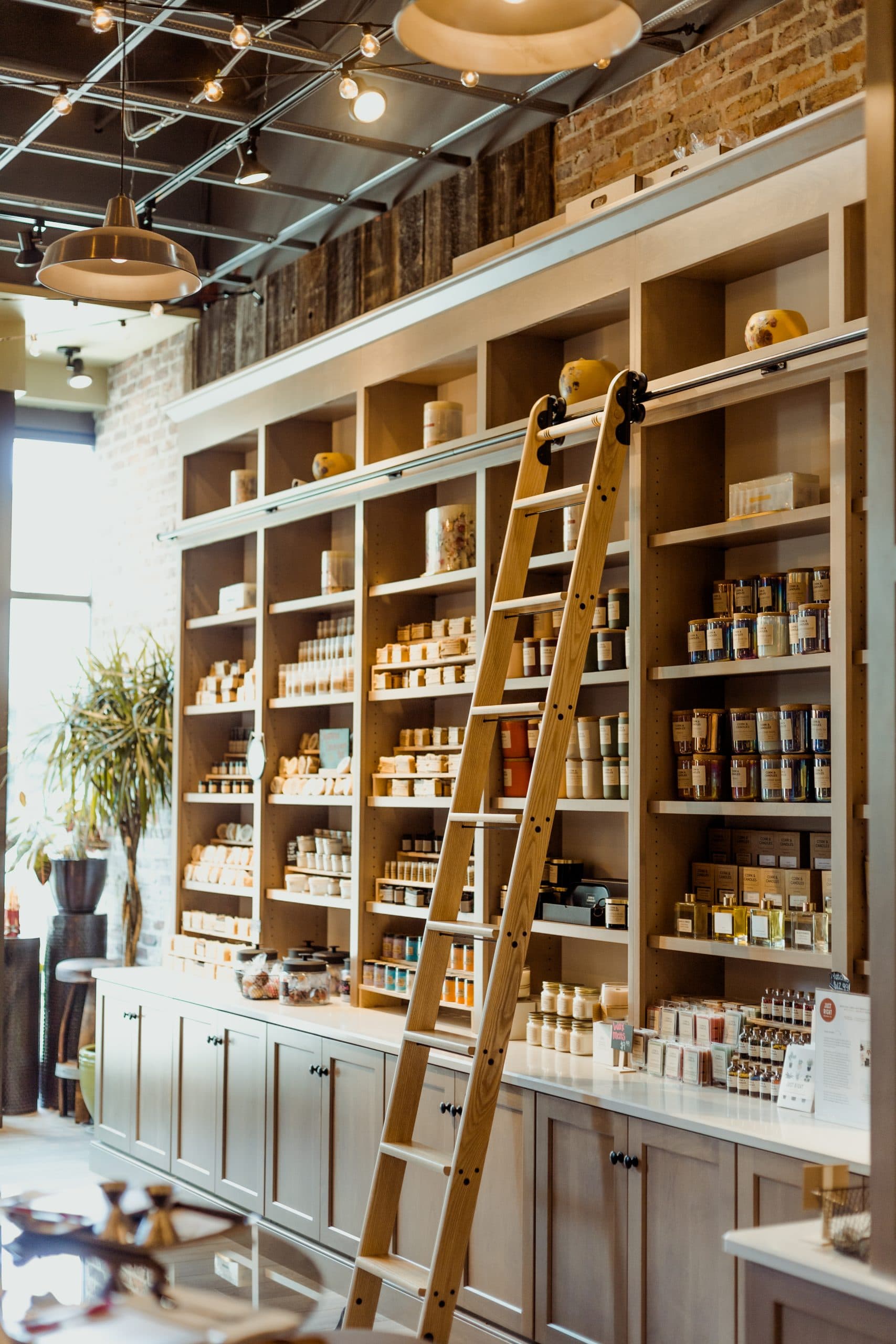 Cork & Candles retail counter