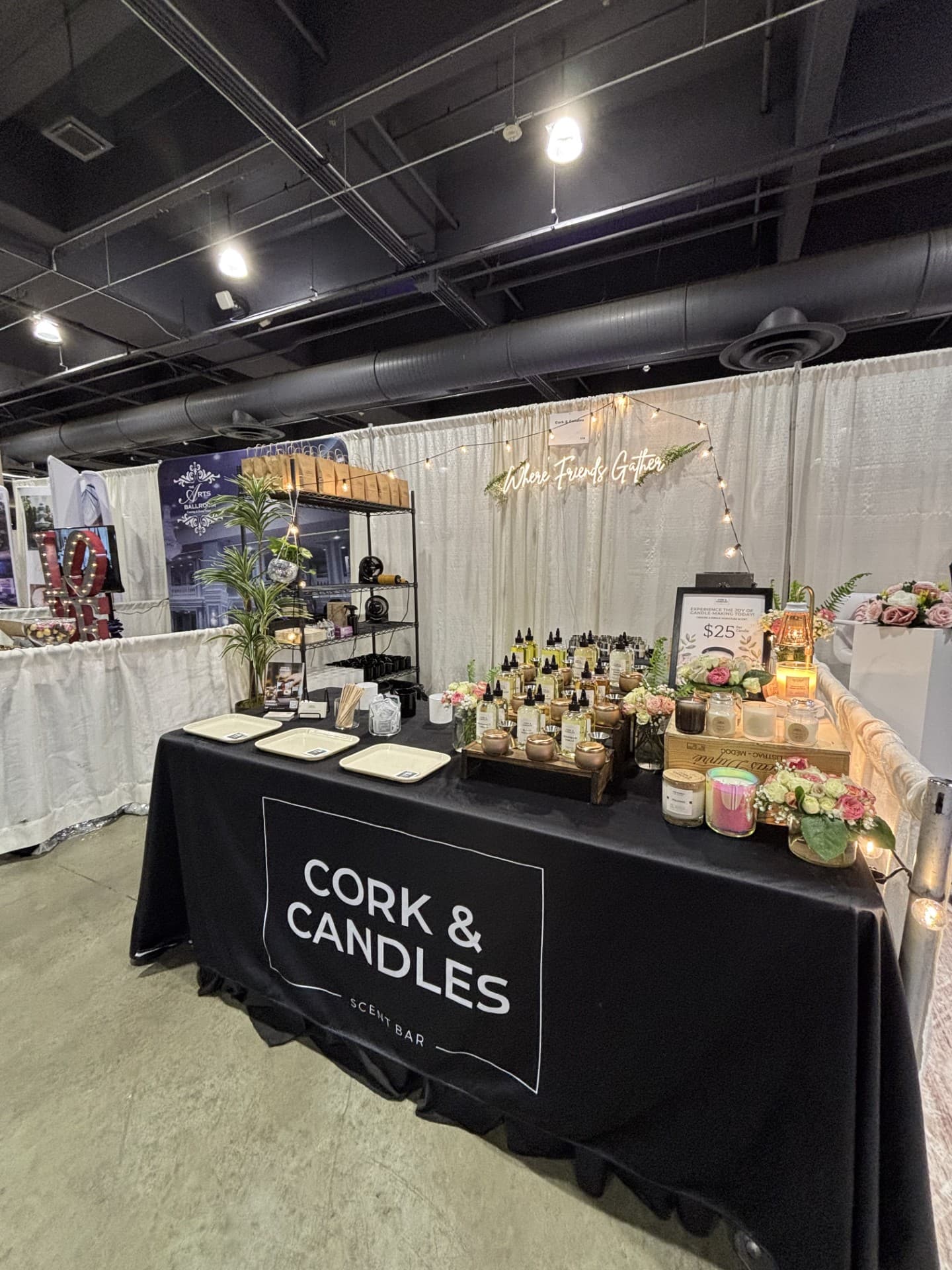 Cork & Candles at the Bridal & Wedding Expo in Philadelphia