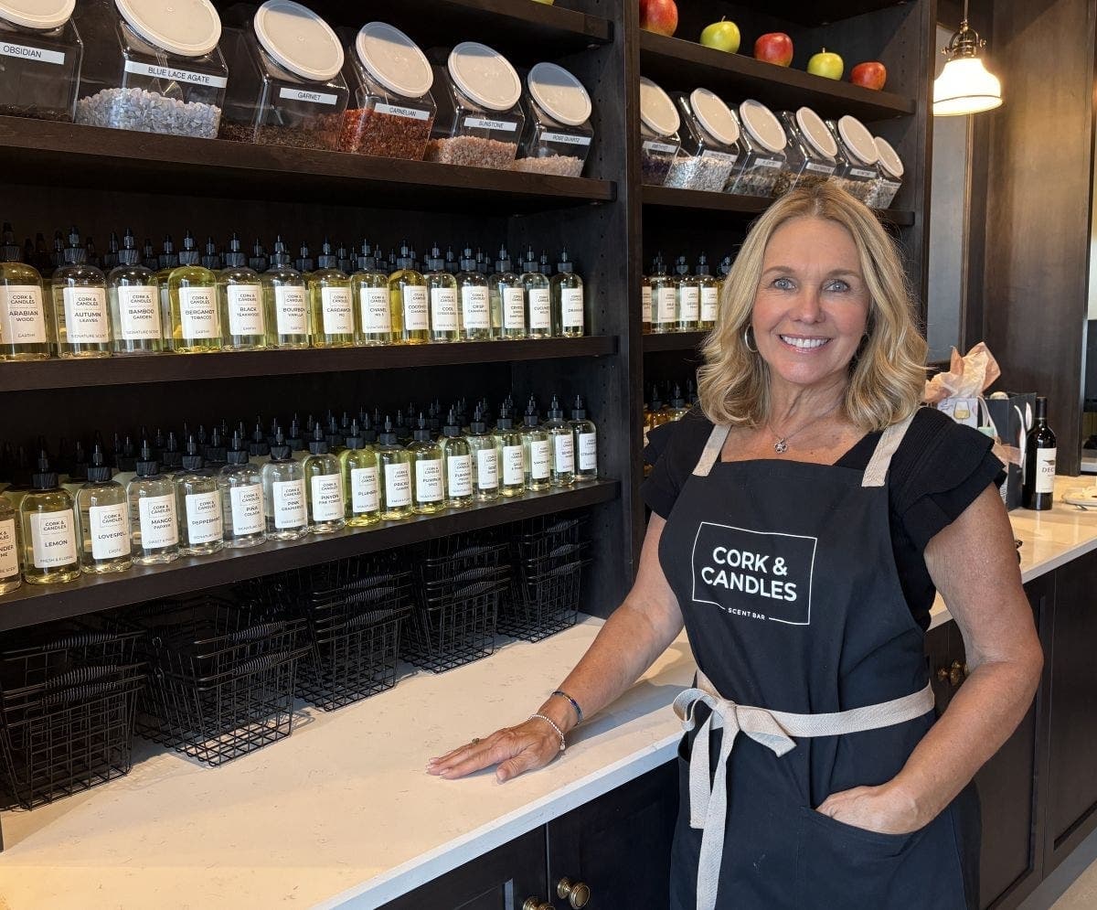Featured in Patch: How a Newtown Career-Changer Brought a Cork & Candles Franchise to Bucks County